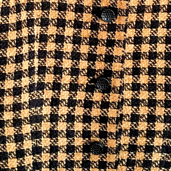Kasper ASL Houndstooth Jacket with Faux Leather Trim 10 - Picture 9 of 16